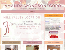 Tablet Screenshot of petalumaorthopedicmassage.com